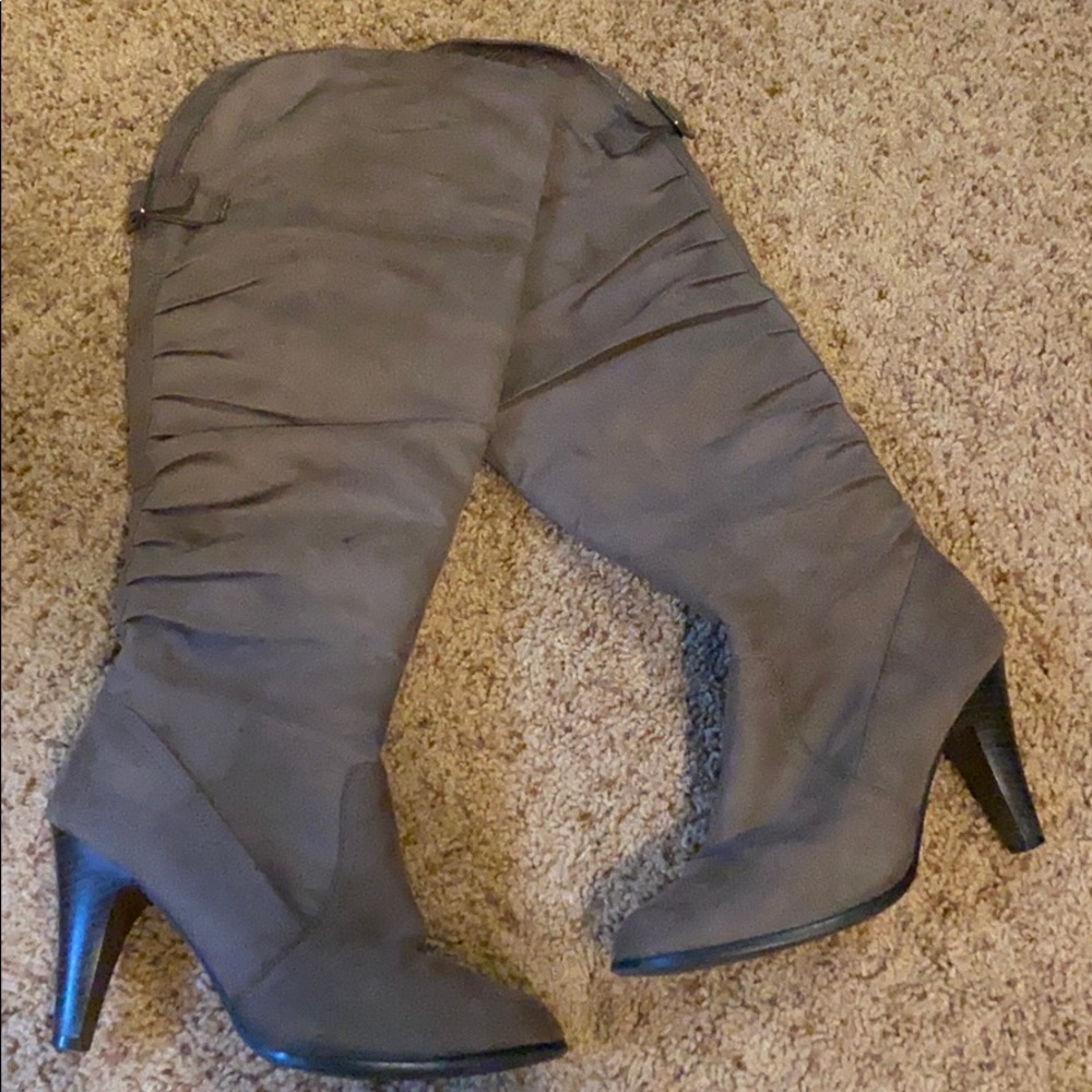 Brown tall boots